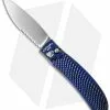 Piranha Toxin Automatic Knife Blue (3.75" Mirror Serr)