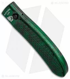 Piranha Toxin Automatic Knife Green (3.75" Black Serr) -Avokelavavat Sales Store piranha toxin green tactical ser bottom cm