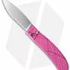 Piranha Toxin Automatic Knife Pink (3.75" Mirror Serr) 1 Piranha Toxin Automatic Knife Pink (3.75" Mirror Serr) -Avokelavavat Sales Store piranha toxin pink mirror ser cm
