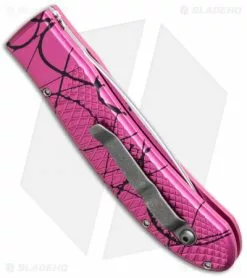 Piranha Toxin Automatic Knife Pink (3.75" Mirror Serr) -Avokelavavat Sales Store piranha toxin pink mirror ser side cm