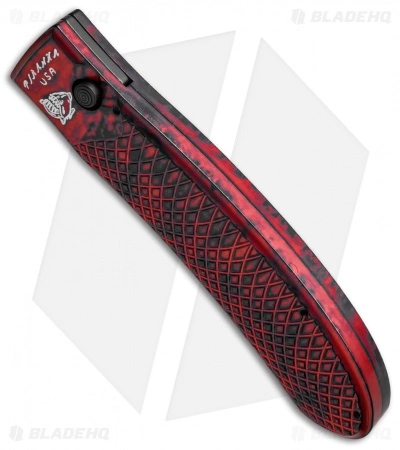Piranha Toxin Automatic Knife Red (3.75" Black) 5 Piranha Toxin Automatic Knife Red (3.75" Black) - Image 3