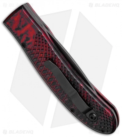 Piranha Toxin Automatic Knife Red (3.75" Black) 4 Piranha Toxin Automatic Knife Red (3.75" Black) - Image 2