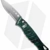Piranha Amazon Automatic Knife Green (3.45" Mirror Serr)