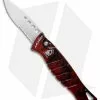 Piranha Amazon Automatic Knife Red (3.45" Mirror Serr) -Avokelavavat Sales Store piranha usa amazon red mirror serrated