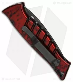 Piranha Amazon Automatic Knife Red Tactical (3.45" Black Serr) -Avokelavavat Sales Store piranha usa amazon red tactical serrated side