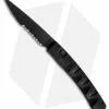 Piranha Virus Automatic Knife Black (3.25" Black Serr) -Avokelavavat Sales Store piranha virus black tactical serrated