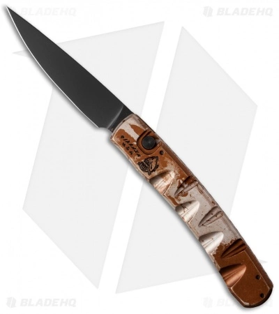 Piranha Virus Automatic Knife Desert Camo (3.25" Black) 3 Piranha Virus Automatic Knife Desert Camo (3.25" Black)