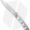 Piranha Virus Automatic Knife Silver (3.25" Mirror Serr) -Avokelavavat Sales Store piranha virus silver mirror serrated cm