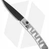 Piranha Virus Automatic Knife Silver Tactical (3.25" Black)