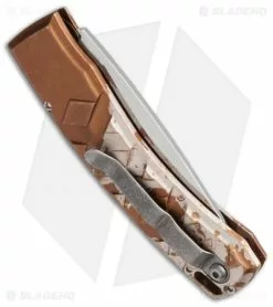Piranha X Automatic Knife Desert Camo (3.3" Mirror) -Avokelavavat Sales Store piranha x camo mirror serrated side