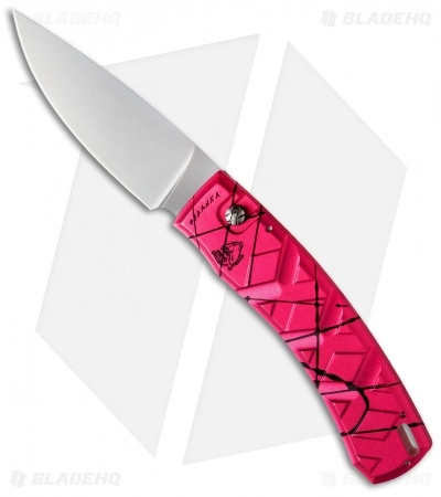 Piranha X Automatic Knife Pink (3.3" Mirror) 3 Piranha X Automatic Knife Pink (3.3" Mirror)