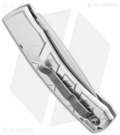 Piranha X Automatic Knife Silver (3.3" Mirror) -Avokelavavat Sales Store piranha x silver mirror plain side cm 1