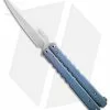 Pro-Tech Protech FlyFather Balisong Butterfly Knife Blue Fade W/ Clip (Stonewash) -Avokelavavat Sales Store pro tech usa ff4 flyfather light to dark blue 2