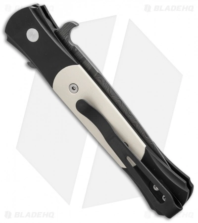 Pro-Tech The Don Tuxedo Automatic Ivory Micarta + Clip (3.5" Damascus) 1751 4 Pro-Tech The Don Tuxedo Automatic Ivory Micarta + Clip (3.5" Damascus) 1751 - Image 2