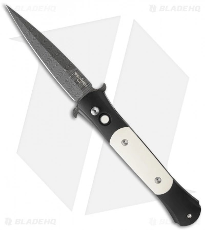 Pro-Tech The Don Tuxedo Automatic Ivory Micarta + Clip (3.5" Damascus) 1751 3 Pro-Tech The Don Tuxedo Automatic Ivory Micarta + Clip (3.5" Damascus) 1751
