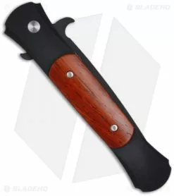 Pro-Tech Large Don Automatic Knife Cocobolo (4.5" Black) 1907-C 5 Pro-Tech Large Don Automatic Knife Cocobolo (4.5" Black) 1907-C -Avokelavavat Sales Store protech 1907 c large don black back