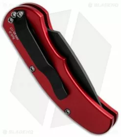 Pro-Tech Runt J4 Automatic Knife Red (1.94" Black) 4422 -Avokelavavat Sales Store protech 4422 runt j4 red handle side