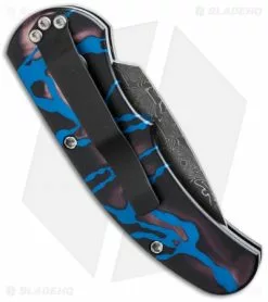 Pro-Tech Custom Splash Runt J4 Automatic Knife (1.94" Damascus) 4471-D -Avokelavavat Sales Store protech 4471 d side