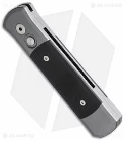 Pro-Tech Godson Automatic Knife Grey Al/Black G-10 (3.15" Black Serr) 702PS -Avokelavavat Sales Store protech 702 p s bottom cm