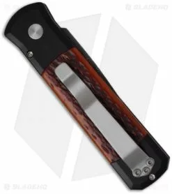 Pro-Tech Godson Custom Automatic Knife W/ Amber Jigged Bone (3.15" Damascus) -Avokelavavat Sales Store protech 761 d godson damascus custom amber jigged bone back