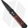 Pro-Tech Godson Automatic Knife W/ Amber Jigged Bone (3.15" Black Plain) 762 -Avokelavavat Sales Store protech 762 godson