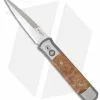 Pro-Tech Steel Custom Godfather Knife W/ Maple Burl (4" Satin Plain) 947