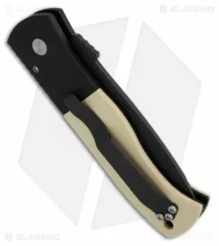 Pro-Tech Emerson Protech CQC-7 Automatic Knife Tuxedo W/Ivory Micarta (3.25" Black) -Avokelavavat Sales Store protech auto emerson pro tech e7t52 side