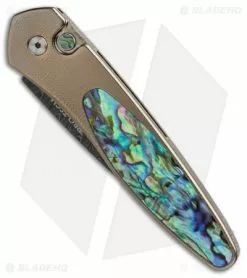 Pro-Tech Custom Newport Automatic Knife Bronze Ti/Abalone (3" Damascus) -Avokelavavat Sales Store protech custom newport bronze abalone damascus BHQ 37610 er spine