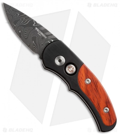Pro-Tech Custom Runt J4 Automatic Knife Cocobolo (1.94" Damascus) 4406-D 3 Pro-Tech Custom Runt J4 Automatic Knife Cocobolo (1.94" Damascus) 4406-D