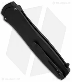 Pro-Tech Dark Angel OTF Automatic Knife Black (3.7" Black) 3202 -Avokelavavat Sales Store protech dark angel 3202 black otf aluminum side