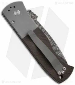 Emerson Pro-Tech Steel Custom CQC-7A Automatic Knife W/ Micarta (Damascus) -Avokelavavat Sales Store protech emerson a san mai custom 2011 back