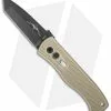 Emerson Pro-Tech CQC-7 Tanto Automatic Knife Tan Knurled (3.25" Black)