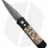 Pro-Tech Godson Custom Automatic Knife W/ Tiger Coral (3.15" Damascus)