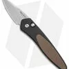 Pro-Tech Half-Breed Automatic Knife Brown G-10 (1.95" Stonewash Plain) 3640-Brn