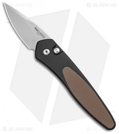 Pro-Tech Half-Breed Automatic Knife Brown G-10 (1.95" Stonewash Plain) 3640-Brn 3 Pro-Tech Half-Breed Automatic Knife Brown G-10 (1.95" Stonewash Plain) 3640-Brn