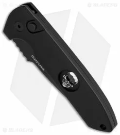 Pro-Tech Les George Rockeye Skull Automatic Knife Patterned (3.375" Black) -Avokelavavat Sales Store protech lg skull dlc bottom cm