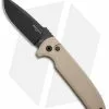 Pro-Tech Les George Rockeye Automatic Knife Desert Tan (3.375" Black)