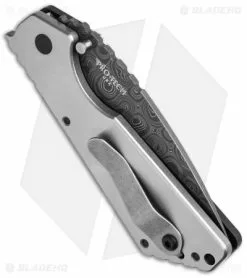 Strider + Pro-Tech SnG Automatic Knife Double Black Micarta (3.5" Damascus) 7 Strider + Pro-Tech SnG Automatic Knife Double Black Micarta (3.5" Damascus) -Avokelavavat Sales Store protech pro strider sng custom black eye side cm