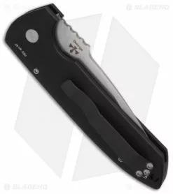 Pro-Tech Les George Rockeye Automatic Knife Knurled (3.375" Stonewash Serr) 5 Pro-Tech Les George Rockeye Automatic Knife Knurled (3.375" Stonewash Serr) -Avokelavavat Sales Store protech rockeye auto lg205 side