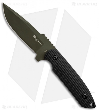 Pro-Tech Rockeye Fixed Blade Knife Black G-10 (4" Green) LG304 3 Pro-Tech Rockeye Fixed Blade Knife Black G-10 (4" Green) LG304