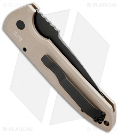 Pro-Tech Les George Rockeye Automatic Knife Desert Tan (3.375" Black) 4 Pro-Tech Les George Rockeye Automatic Knife Desert Tan (3.375" Black) - Image 2