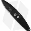 Pro-Tech Stinger Black Automatic Knife W/ Insert (1.94" Black Plain) 420BT