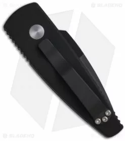 Pro-Tech Stinger Black Automatic Knife W/ Insert (1.94" Black Plain) 420BT 5 Pro-Tech Stinger Black Automatic Knife W/ Insert (1.94" Black Plain) 420BT -Avokelavavat Sales Store protech stinger 420bt back