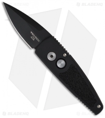 Pro-Tech Stinger Black Automatic Knife W/ Insert (1.94" Black Plain) 420BT 3 Pro-Tech Stinger Black Automatic Knife W/ Insert (1.94" Black Plain) 420BT