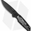 Pro-Tech TR-3 Shaw Skull Automatic Knife Coin Struck Inlay (3.5" Black) TR-3.42