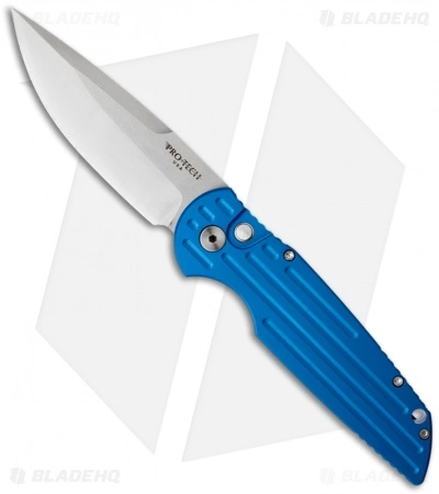 Pro-Tech Protech Tactical Response 3 Blue Automatic Knife (3.5" Satin Plain) TR-3 3 Pro-Tech Protech Tactical Response 3 Blue Automatic Knife (3.5" Satin Plain) TR-3