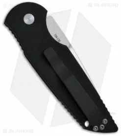 Pro-Tech TR-3 Automatic Knife Tactical Response W/ Grooves (Satin PLN) -Avokelavavat Sales Store protech tr 3 satin black handle plain back