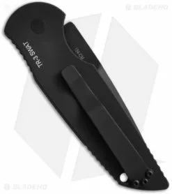 Pro-Tech Tactical Response TR-3 SWAT Automatic Knife W/ Grooves (3.5" Black Ser) 5 Pro-Tech Tactical Response TR-3 SWAT Automatic Knife W/ Grooves (3.5" Black Ser) -Avokelavavat Sales Store protech tr 3 swat ps tactical serr back