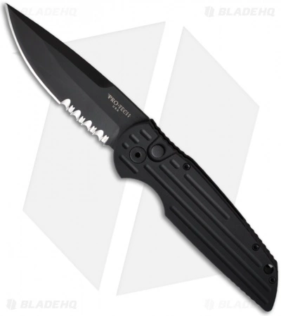 Pro-Tech Tactical Response TR-3 SWAT Automatic Knife W/ Grooves (3.5" Black Ser) 3 Pro-Tech Tactical Response TR-3 SWAT Automatic Knife W/ Grooves (3.5" Black Ser)