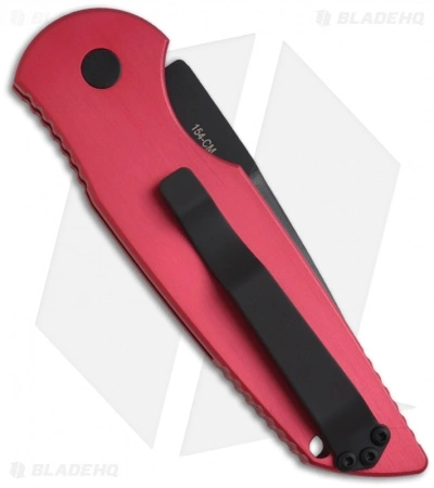 Pro-Tech Tactical Response TR-3 SWAT Red Automatic Knife (3.5" Black Plain) 4 Pro-Tech Tactical Response TR-3 SWAT Red Automatic Knife (3.5" Black Plain) - Image 2